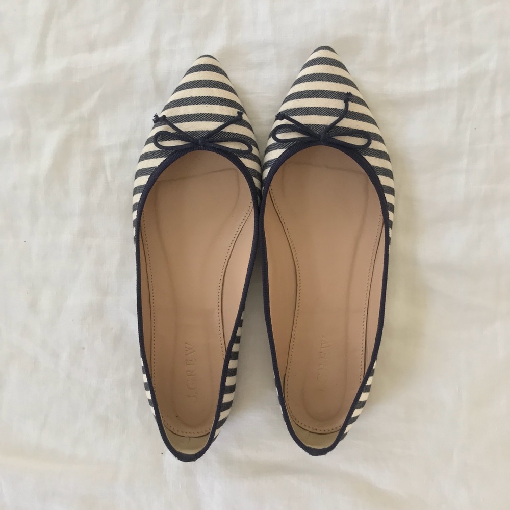 J. Crew striped flats